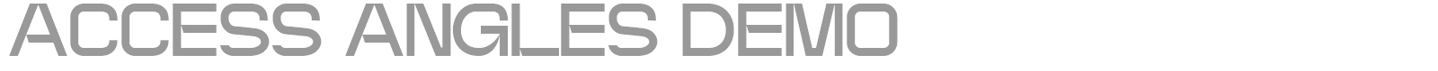 Access Angles font preview